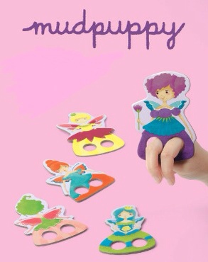 Mudpuppy de Galison, tarjetas marioneta, regalos infantiles originales de Galison, juguetes infantiles educativos Mudpuppy