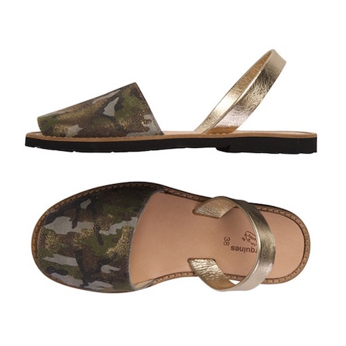 minorquines sandales-femmes-camouflage