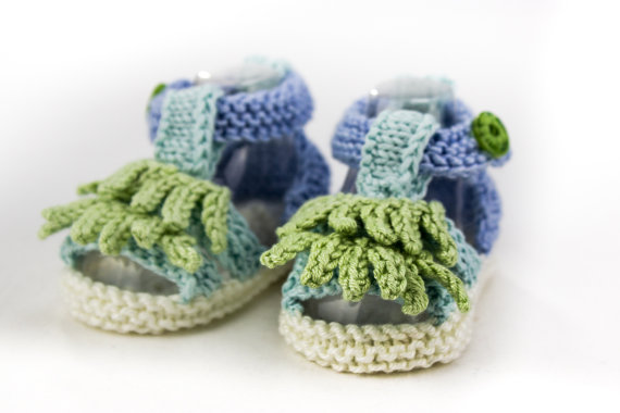 heaven to seven etsy crochet baby sandals 3
